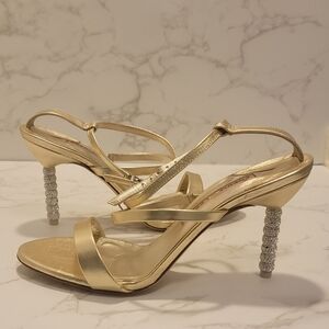 Sophia Webster Rosalind sandals mid champagne sz 38.5 8us
